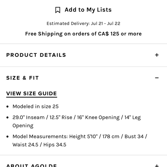 AGOLDE 90s - Picture 7 of 8